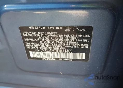 2015 Subaru Forester 2.5I Limited from USA, damaged, VIN JF2SJAHC3FH441465